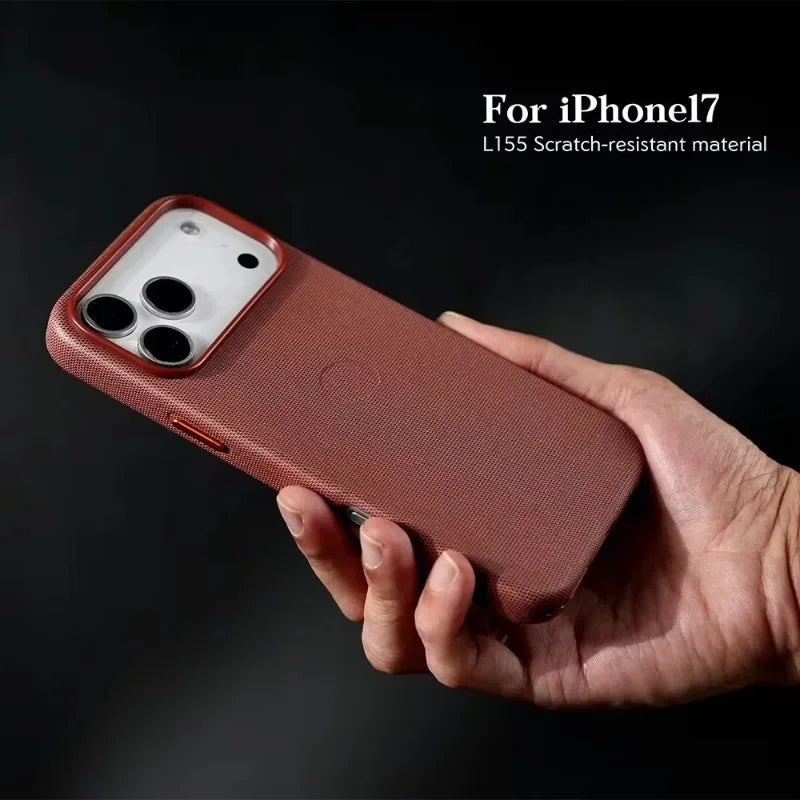 @Original For Apple Magsafe Techwoven Magnetic Case For IPhone 17 Pro Max Wireless Charging With animation Protective Cover Cap