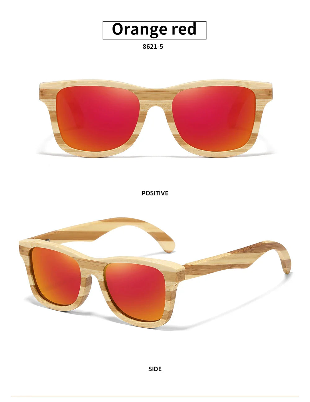 GM Natural Zebra bamboo adult sunglasses Manual polarized glasses Mirror coated lens Glasses Gift box 8621C