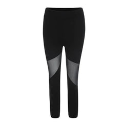 Black Patchwork Mesh Leggings Women's Jeggings Leggings Women Leggins Female