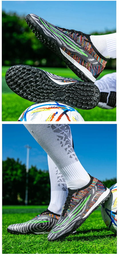 Soccer Shoes For Men Original Outdoor Sports Training Football Boots TF/FG Kids