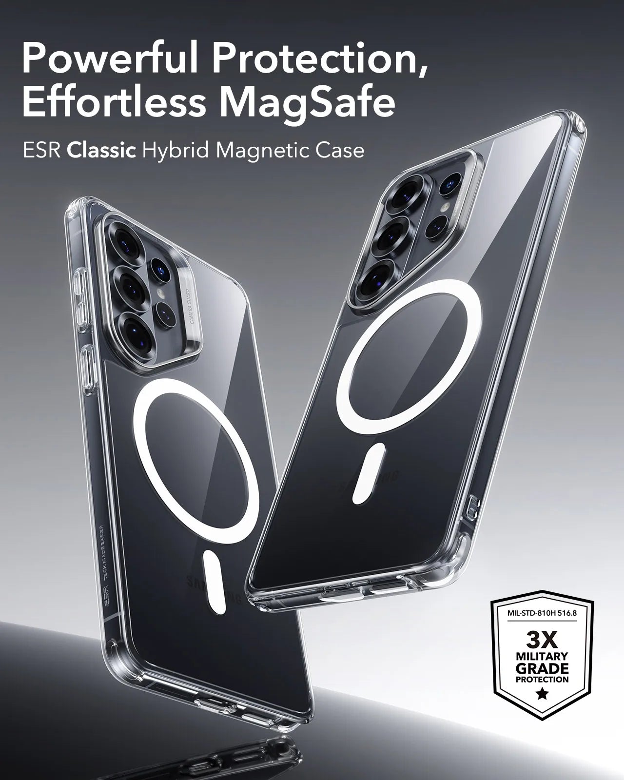 Military-Grade Protection Phone Case for Samsung S25 Ultra Compatible with MagSafe Classic Series for Galaxy S26 Ultra