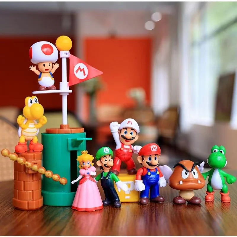 New Anime  Large Size  Bowser Figures PVC  Bros Hat Can Take Off Toy model For kids