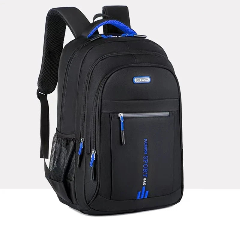 Handy Versatile Contrast-Zip Backpack Multi-color Adjustable-strap Lightweight for School Sports Commute Casual Stylish Bag