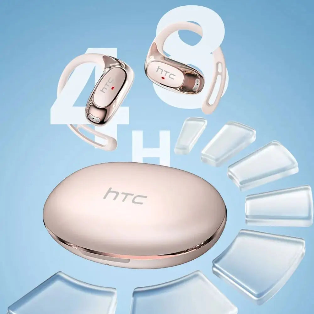 Htc Ne35 Bluetooth V6.0 Over-The-Ear Bluetooth Headset Ows Sports Headset Comfortable Ultra-Light Wireless Headset Mic