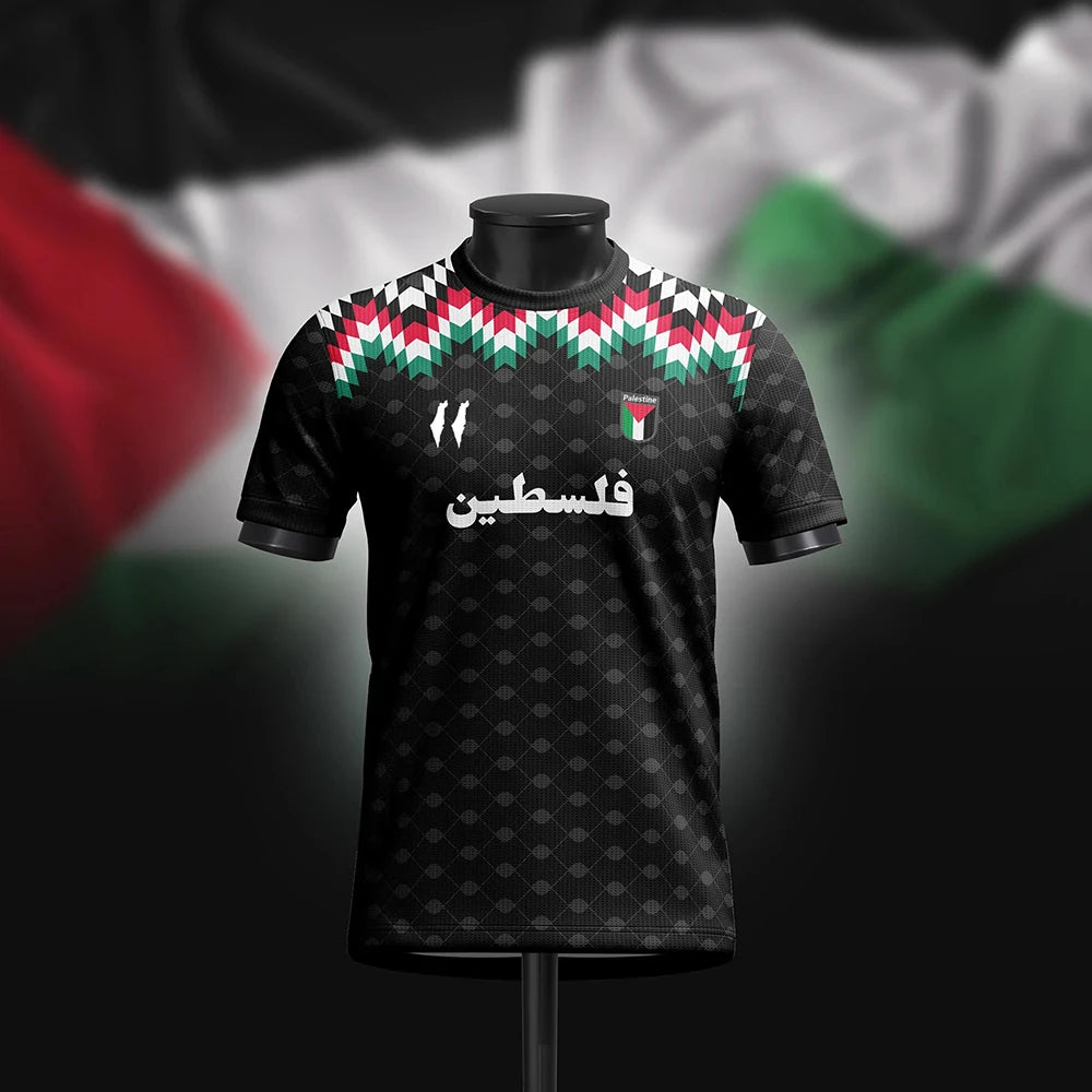 Palestine Football Jersey T Shirts Summer Fashion Short Sleeve Palestinian Flag 3D Print Tshirt Casual O Neck Loose Men Tee Tops