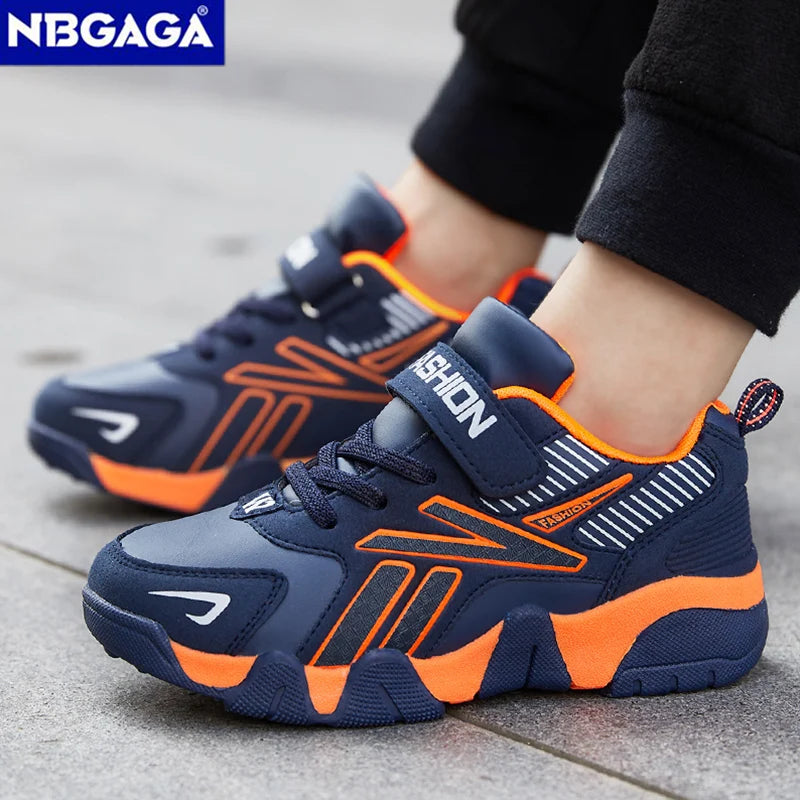 Children Boys Shoes School Sports Fashion Leather For Kids Tennis Casual Sneakers