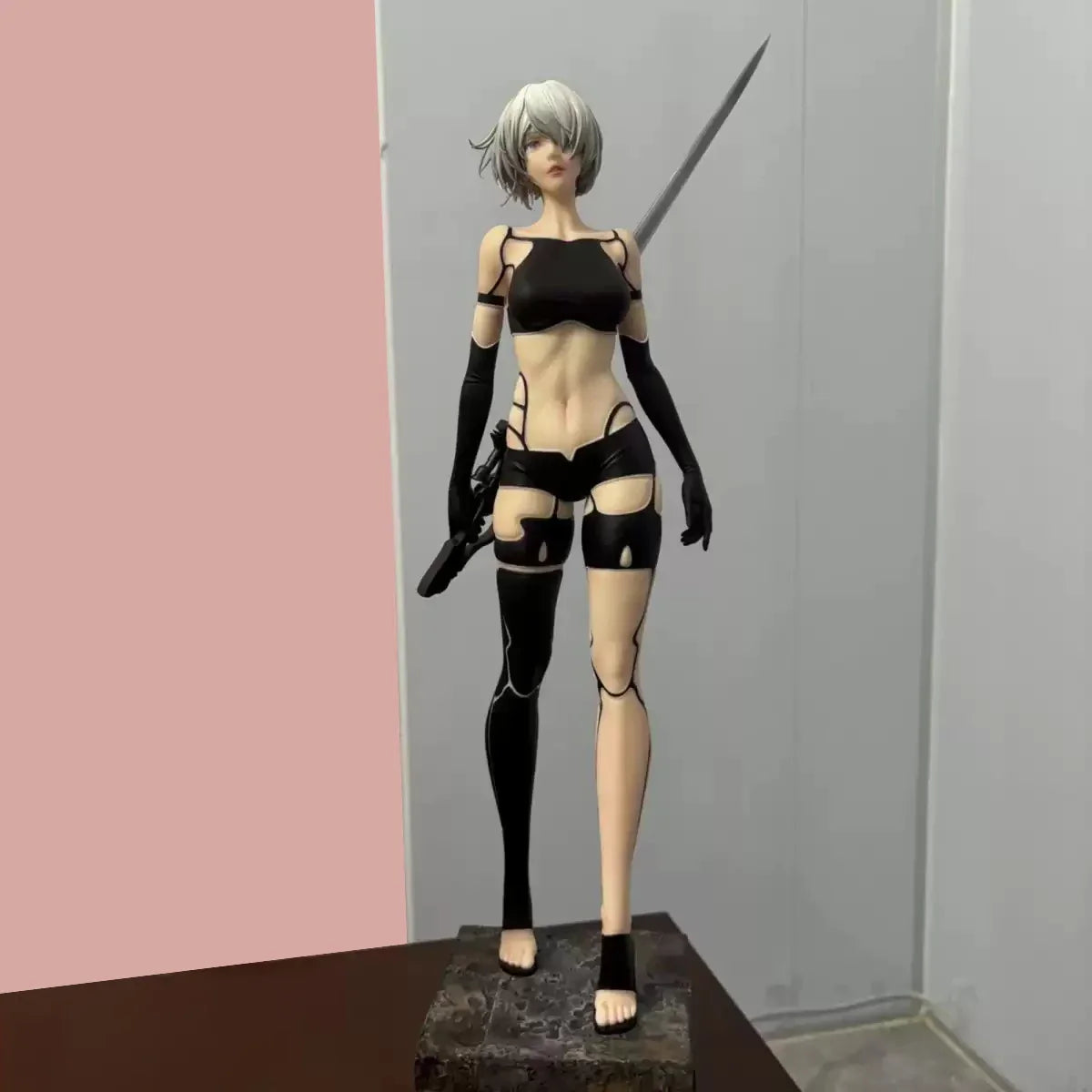 In Stock Nier A2 Battle Damage Edition 1/4 Scale 50cm Anime Boutique Statue Figure Collectible Desktop Ornaments For Anime Fans