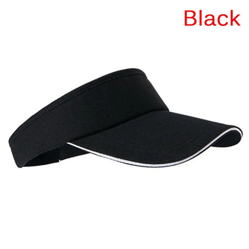New Tennis Caps Men Women Adjustable Sport Headband Classic Sun Sports Visor Hat Running Caps Tennis Beach Hat Outdoor SportsHat