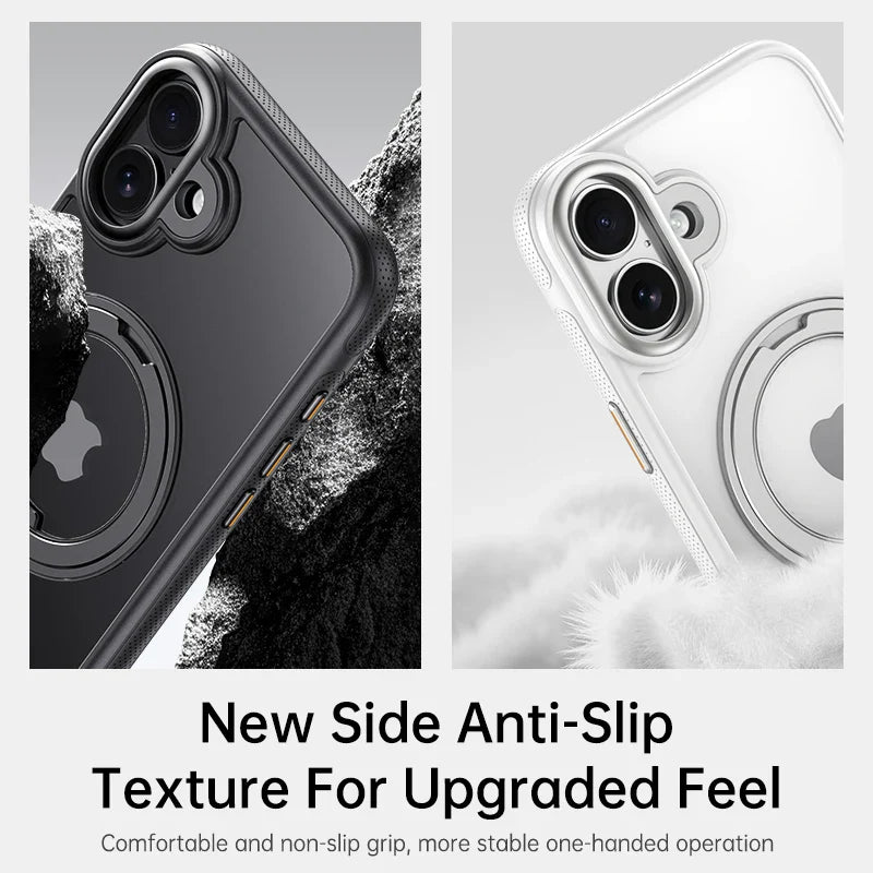 Magnetic 360 Degrees Rotating Ring Holder Case For iPhone 17 Pro Max / 17 Air