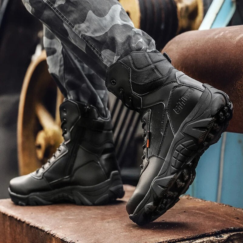 High Quality Military Leather Combat Boots for Men Combat Bot Infantry Tactical Boots