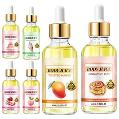 60ml Strawberry/Peachh/Mango/Cinnamon Bun/Vanilla/Birthday Cake Flavor Body Massage Oil Body Juice Oil Fragrance Massage Oil