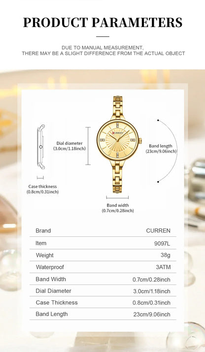 CURREN Luxury Women Bracelet Quartz Watches For Women Magnetic Watch Ladies Sports Dress Wrist Watch Clock Relogio Feminino