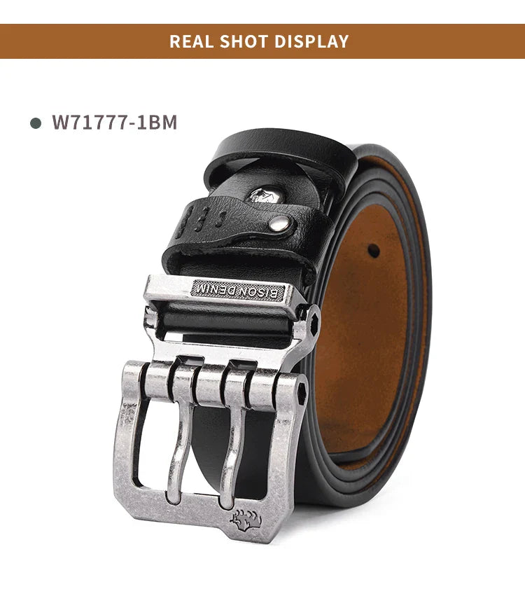 Men Belt Male High Quality Leather Belt Men Male Genuine Leather Strap Luxury Pin Buckle Fancy Vintage Jeans Free Shipping