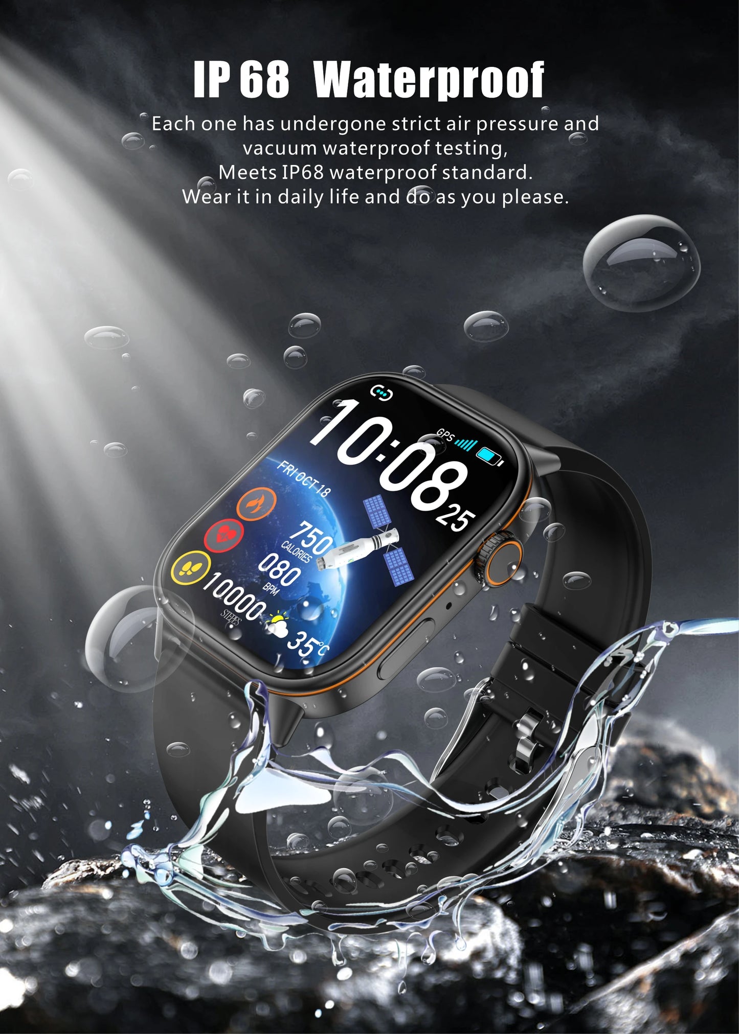 2025 Military GPS Smart Watch Men Flashlight Compass Waterproof Outdoor Sports Tracker Bluetooth Call Smartwatch For Android IOS