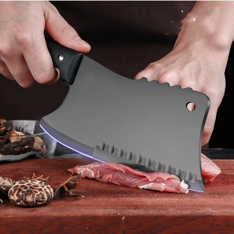Stainless Steel Butcher Knife High Hardness Kitchen Chef Bone Chopping Knife Meat