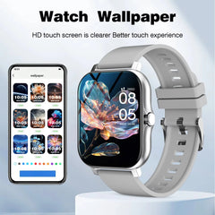 LAXASFIT 2025 New Smart Watch for Men Women Gift Full Touch Screen Sports Fitness Watch Bluetooth Call Digital Smartwatch