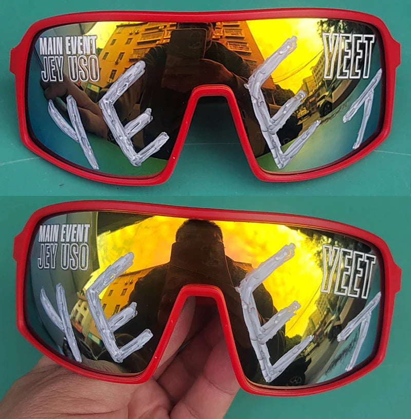 Jey Uso YEET Sunglasses Sports Shades MAIN EVENT Blue Glasses Bloodline USOS RARE colors  Motorcycle glasses