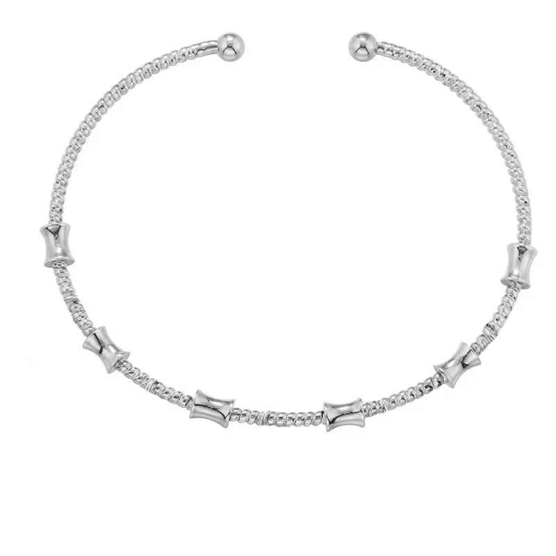 ZHUKOU candy charms bracelet for women Gold color romantic round charms bangles lady birthday gifts Man bracelet Jewelry VL338