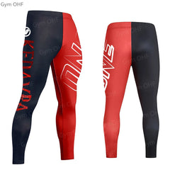 Rashguard Men Compression Tight Leggings Running Sports Male Fitness Jogging Pants