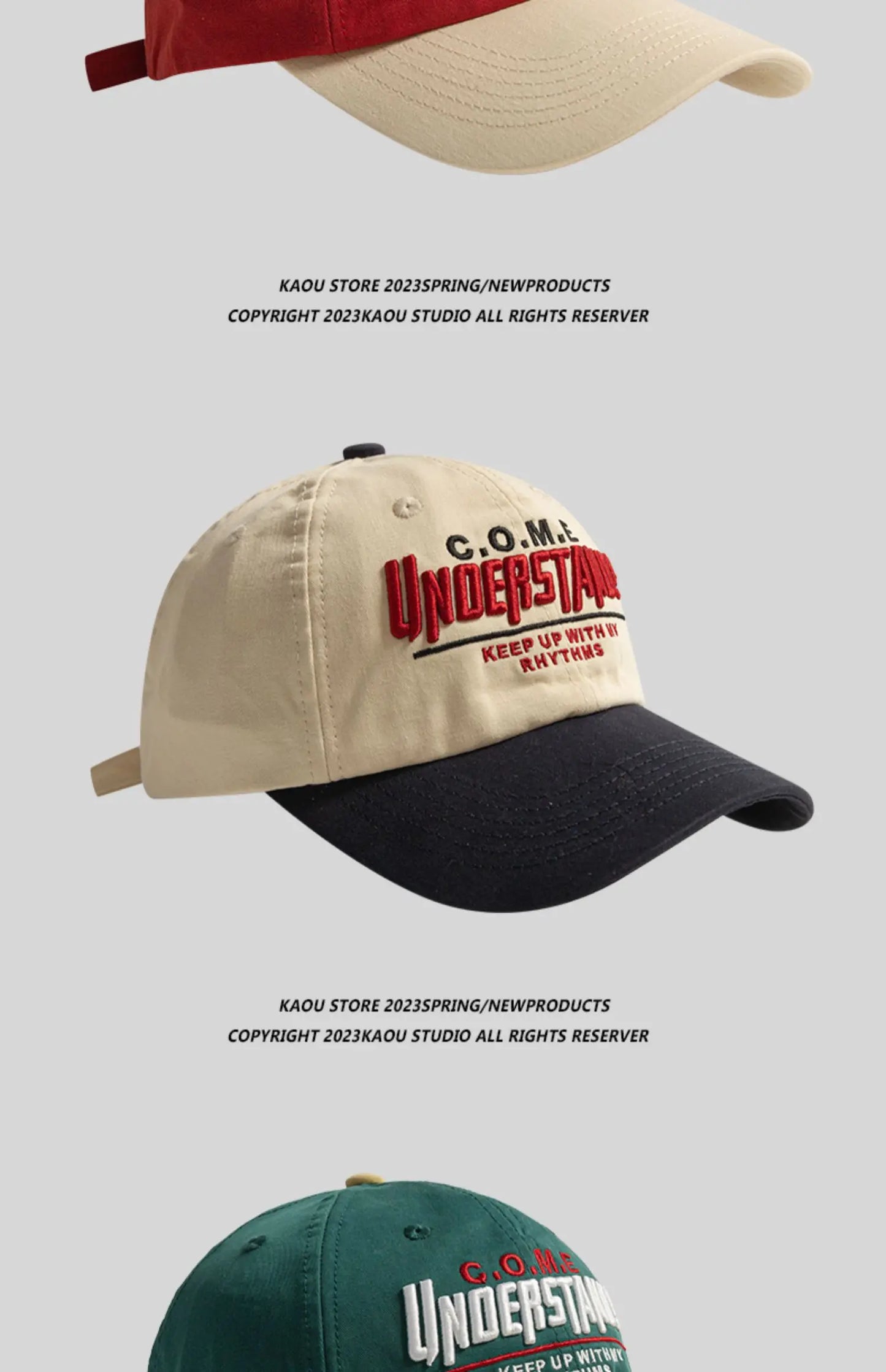 Spring and Summer New Peaked Cap Women's All-Match Embroidery Contrast Color Baseball Cap Men's and Women's Sports Fashion Cap