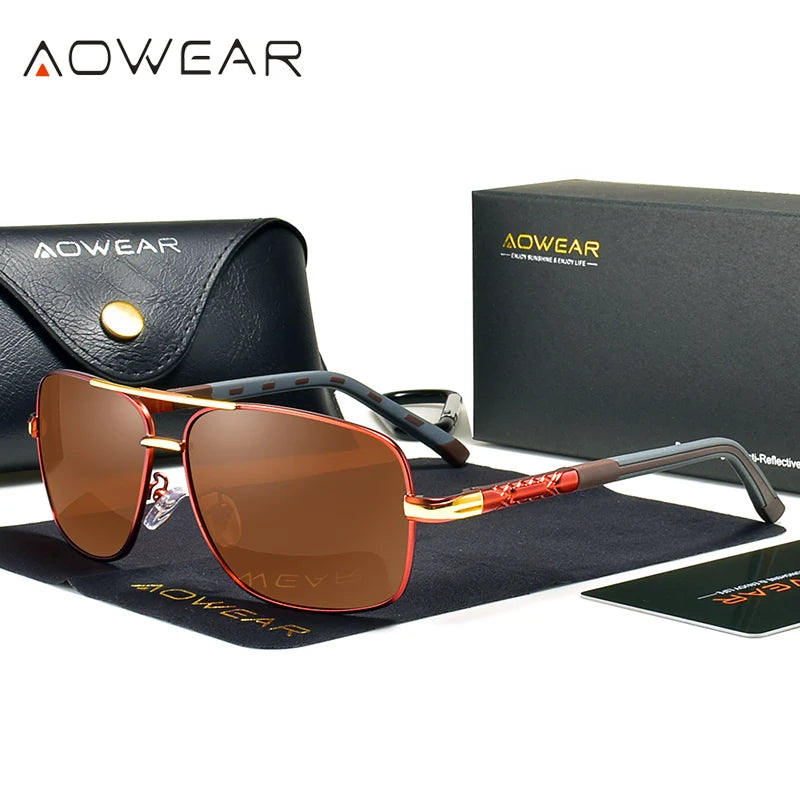 Sunglasses for Men Women Retro Rectangle
