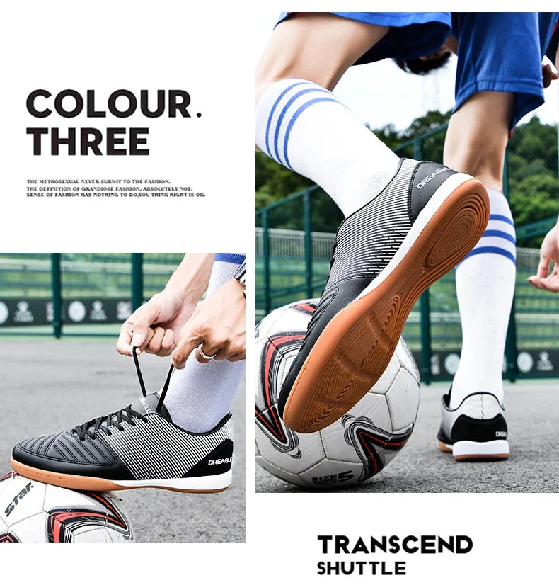 Indoor Futsal Shoes Men Soccer Cleats IC Non Slip Male Football Boots