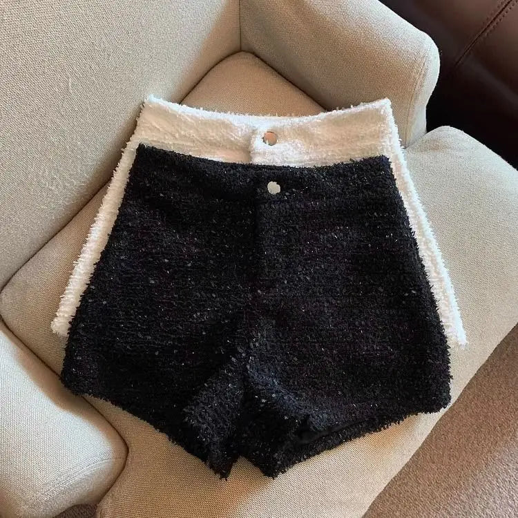Hotsweet Shorts Women Sexy Skinny Y2k Clothes High Waist European Streetwear Fashion Trouser Cool Thick Button-Fly Wide Leg New