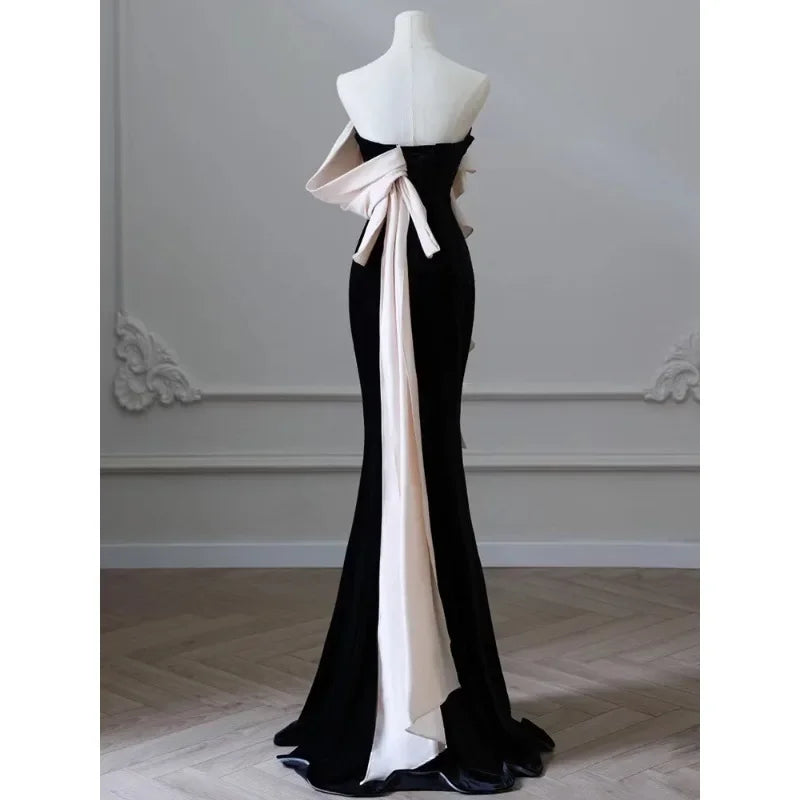 Homecoming Dresses: One Shoulder Slim Waist Simple Temperament Evening Dresses