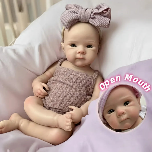 13Inch Waterproof Bettie Reborn Silicone Girl Doll With 2 Sets Outfits Handmade Paint Skin Soft Touch Silicone Girl Doll