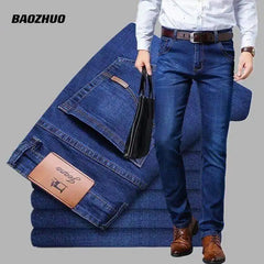 Summer Fashion Brand Clothing Slim Men Business Casual Jeans