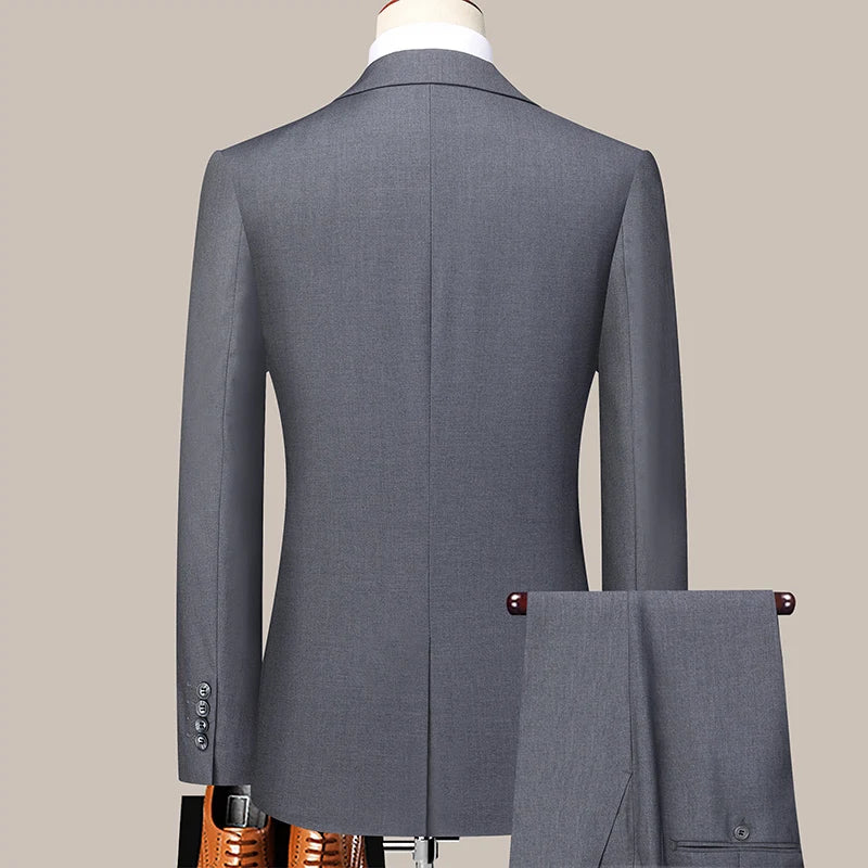 Tuxedo for Mens: Two Button Wedding Suit for Men (suit + Trousers) Fashion