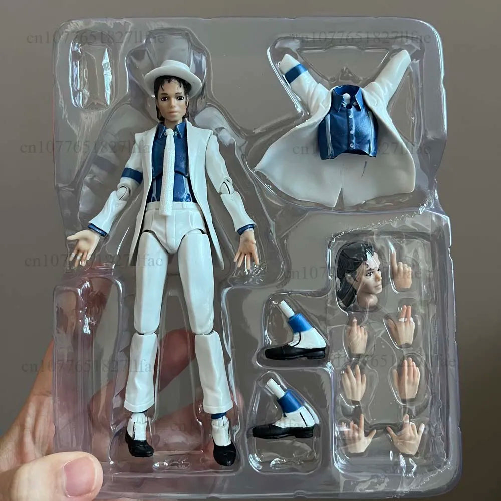 Michael Jackson Smooth Criminal Moonwalk Action Figure Model Toys Michael Jackson MJ Thriller Joint Movable Christmas Gift