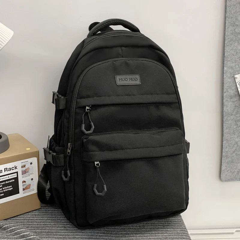Multi-layer large capacity preppy couple travel backpack