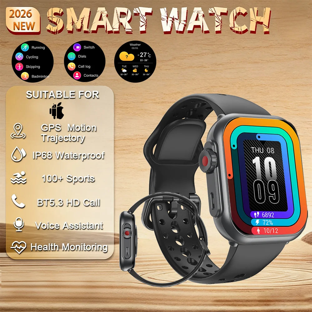 Viiray Smart Watch with 1000mAh Battery & 100-Day Long Battery Life, 110+ Sports Modes, Heart Rate & Sleep Monitor for Men Women