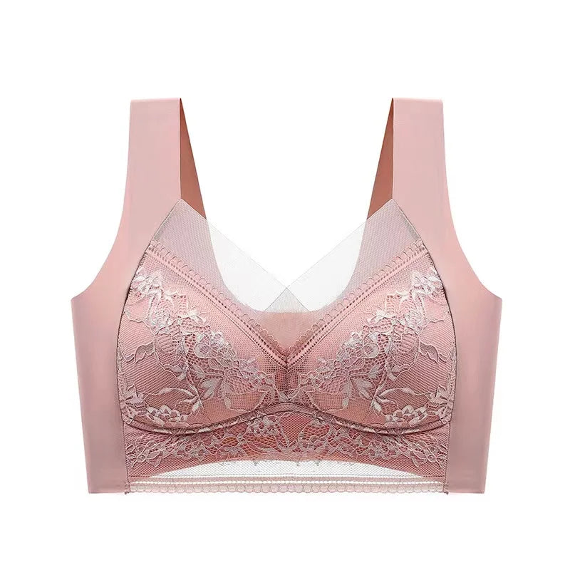 Lace Ladies Underwear and Comfortable No Steel Rings