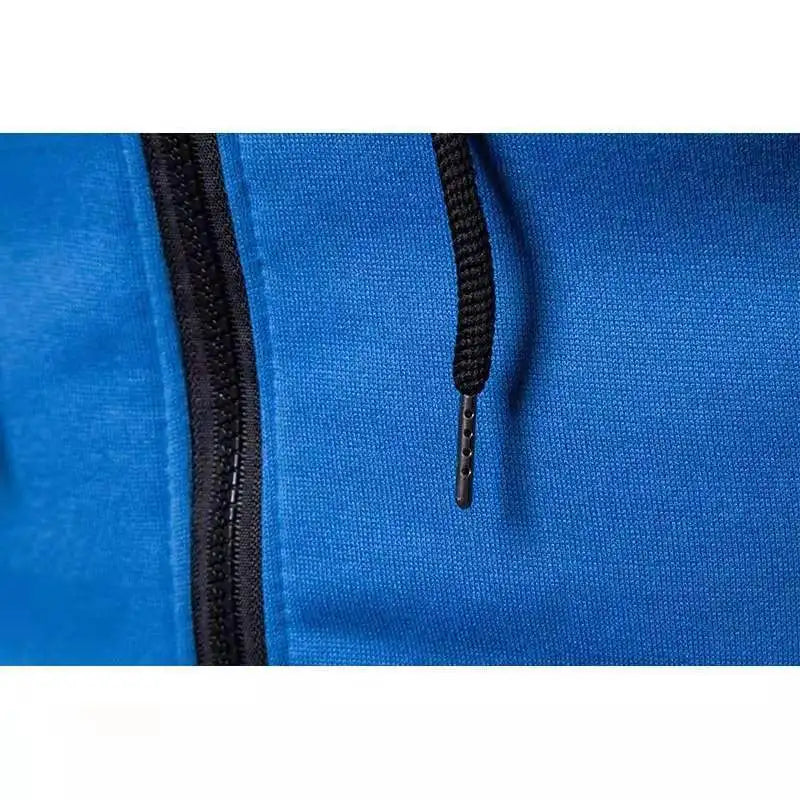 Spring And Autumn New Men's Set Casual Sportswear Printed Hooded Zipper Jacket + Trousers Two-piece Fashion Men's Clothing