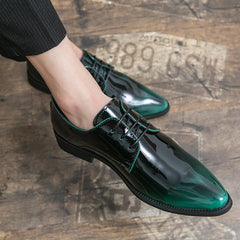 Men Mirror Face Oxfords Shoes Luxury Designer Formal Shoes Patent leather