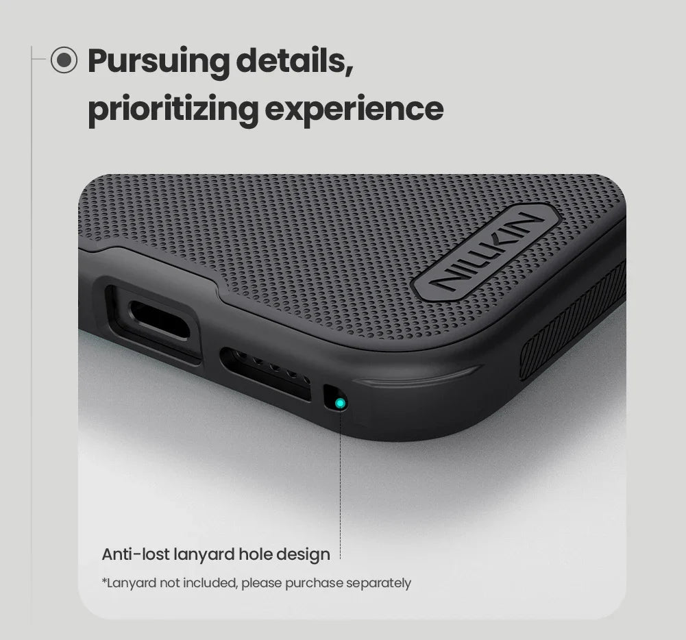Nillkin For iPhone 17 Pro Max 17Pro Frosted Shield Pro Case PC+TPU Airbags Shockproof Anti-Scratch Phone Cover