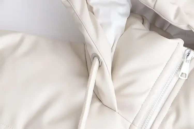 Winter Women's Cold Coat Winter Jackets for Women Warm Leather PU Parkas