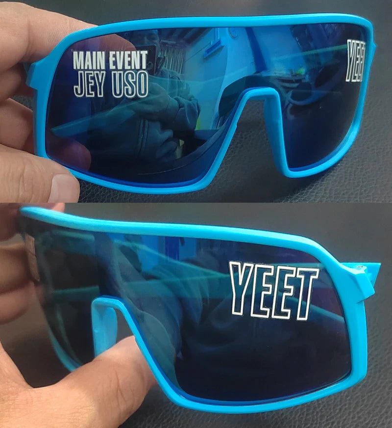 Jey Uso YEET Sunglasses Sports Shades MAIN EVENT Blue Glasses Bloodline USOS RARE colors  Motorcycle glasses