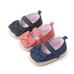 Baby Girl Mary Jane Shoes Spring and Summer Sandal Cute Bowknot Soft Cotton