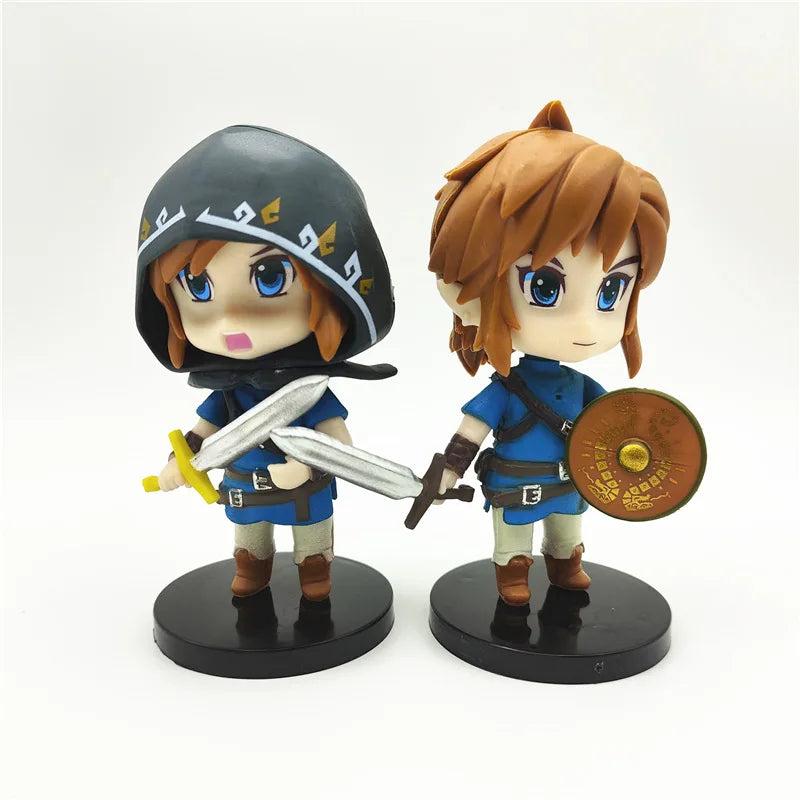 6pcs/set Game The Legend of Zelda Link Cute PVC Action Figure Toys 10cm