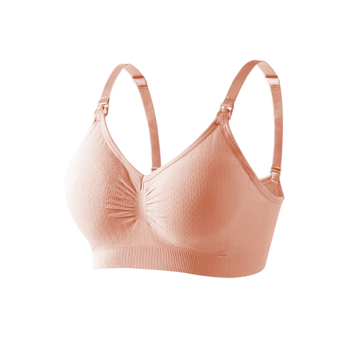 Single Handed Front Buckle Nursing Bra Breathable Women Breastfeeding Underwear