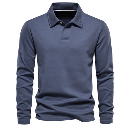 AIOPESON Men's Embroidery Polo Shirt Fashion Turn down Collar Casual Social Luxury Golf Shirt