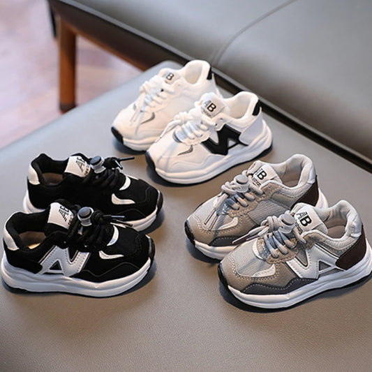 Kids Sport Shoes Fashion Mesh Breathable Boys Sneakers Spring