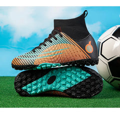 Childrens Football Shoes for Kids Professional Futsal Artificial Grass Sports Soccer Shoes