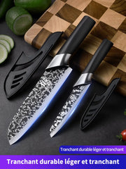 Forged Kitchen Knife Sharp Household Santoku Knife Suitable for Cutting Meat