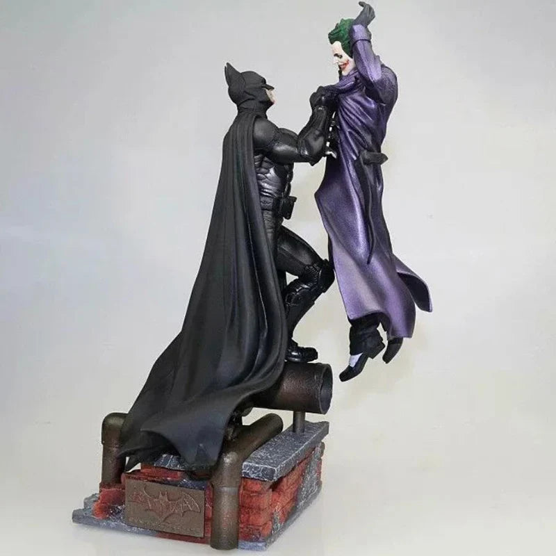 Batman VS Joker Action Figure Arkham Comic Anime Bruce Wayne Joker Figure With Base Big Statue Collection Model Halloween Gifts