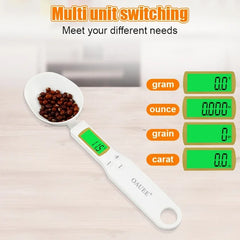 Mini Spoon Scale Digital Kitchen Scale Electronic LCD Food Scale 0.1-500g Cooking Flour