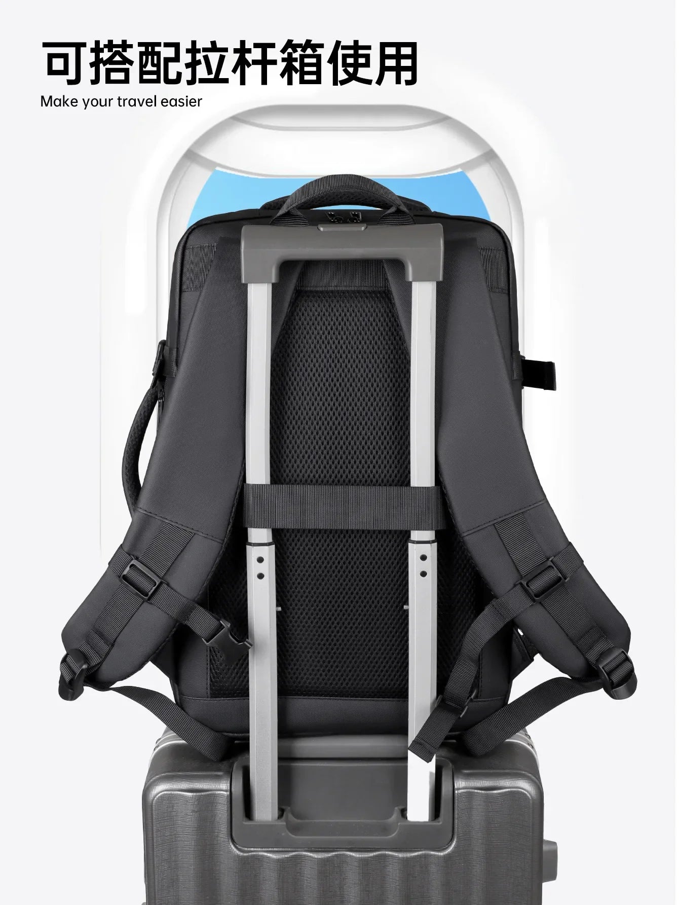 HOMEFISH Ryanair Cabin Bag Luggage - 15.6 Inch Laptop Business Travel Backpack for Men And Women College School Backpack